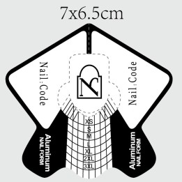 Nail:Code - Aluminium High Performance Nail-Forms ,Roll 500Pcs.